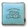 Nici 27590 Kissen Hund Mops Quadratisch 25x25cm Plüsch Kuschelkissen -Beliebter Spielzeugladen N27590