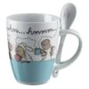 Nici 30053 Tasse Jolly "hmmm.." Blau Mit Löffel Porzellan Kaffeetasse Teetasse -Beliebter Spielzeugladen NIC30053 1 a brandora