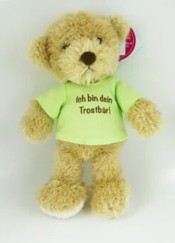 Schaffer 2180 Teddy Luca Mit T-Shirt "Ich Bin Dein Trostbär!" Ca 18cm Plüsch -Beliebter Spielzeugladen Schaffer 2180 Teddy Luca mit Shirt 2
