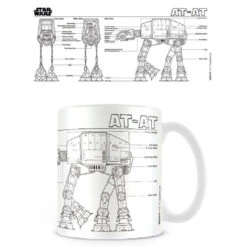 Pyramid 23476 Star Wars Tasse AT-AT Skizze S/w Keramiktasse Kaffeetasse 315ml