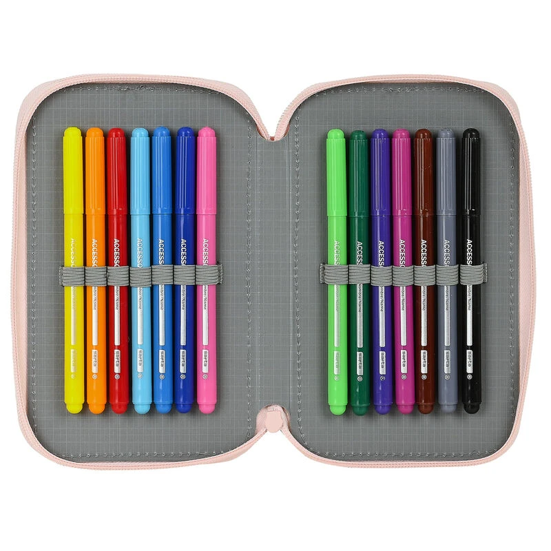 Safta Hello Kitty 2-Fach Federtasche Federmäppchen Happiness Girl Rosa Gefüllt Cupcake 5 Safta Hello Kitty 2-Fach Federtasche Federmäppchen Happiness Girl Rosa Gefüllt Cupcake – Bild 3