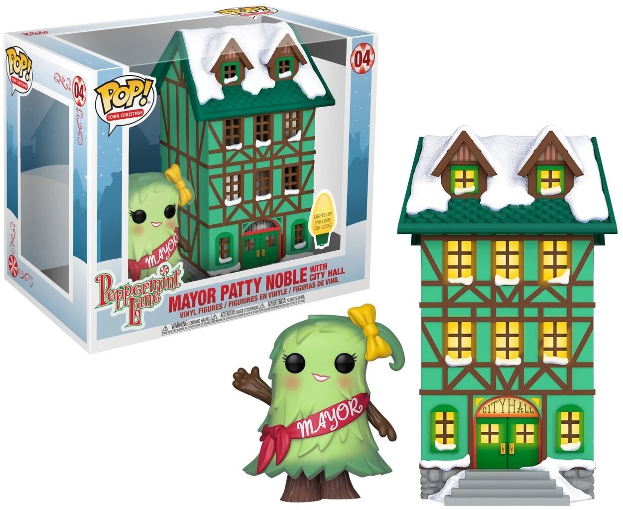 Funko POP! Town Christmas 04 Peppermint Lane Figur Mayor Patty Noble Mit Haus 3 Funko POP! Town Christmas 04 Peppermint Lane Figur Mayor Patty Noble Mit Haus